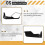 Motorcycle Universal Wing Rearview Mirror Foldable Stealth Winglets Side Mirror for  for  for  for 6
