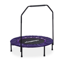 Trampoline pliable avec poignée