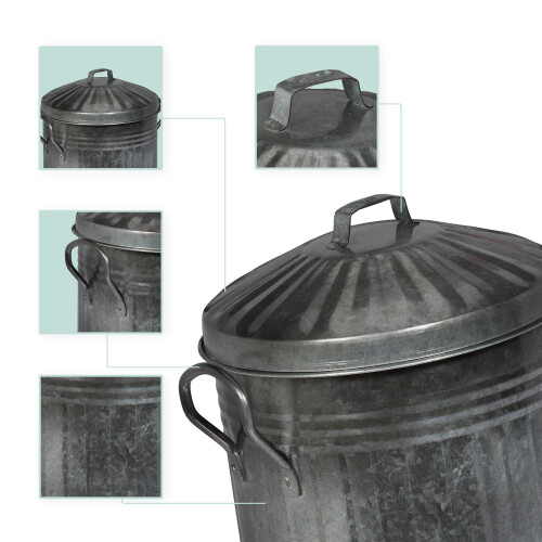 Posacenere con coperchio 10 l