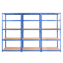 BiGDUG Heavy Duty Garage Shelving Unit 3 Bay - 179x90x60 cm - 200kg UDL Per Shelf (1000kg Per Bay) - 3x Blue Storage Shelves - 5 Tier Shed Shelving