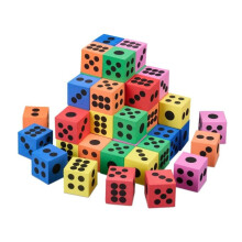 Paquete de 48 dados blandos de colores