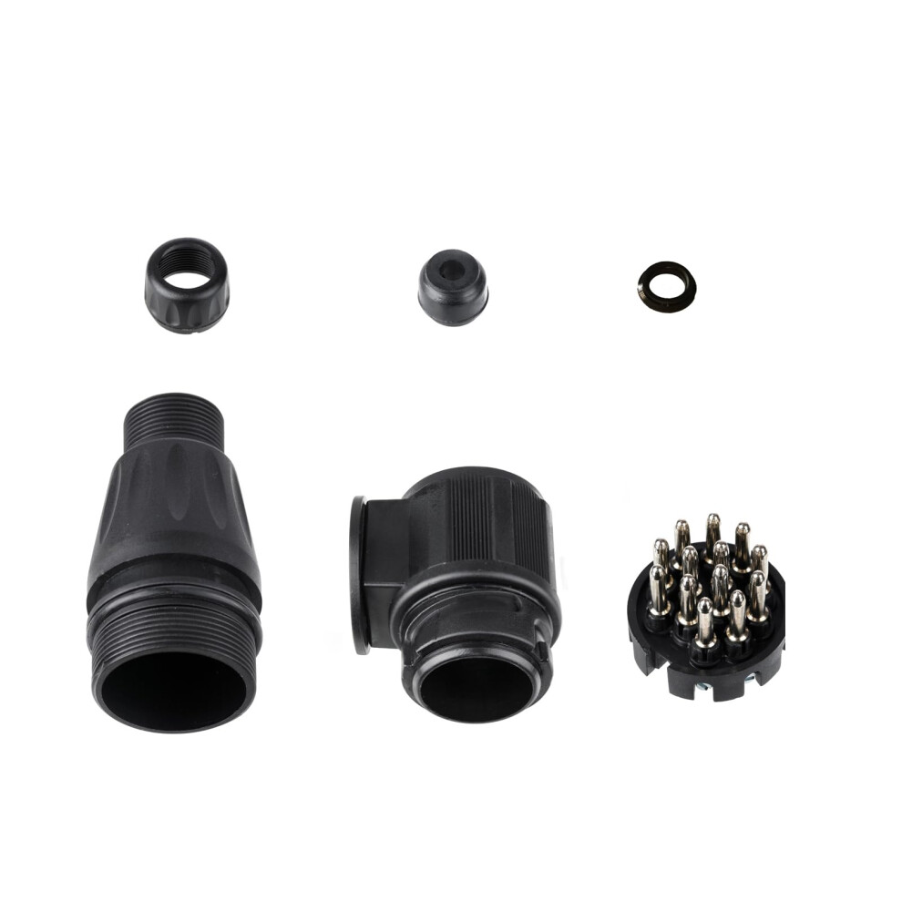 13 Pin Trailer Plug, 12V Waterproof 13 Pin Trailer Plug Connector, For Truck Rv Cars Boat Caravan Beijistar