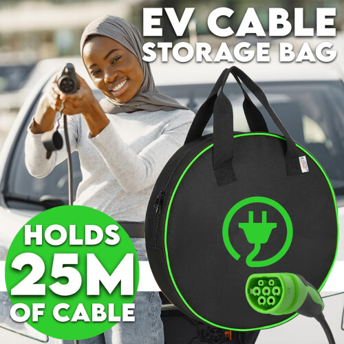 EV Charging Cable Storage - 26M, 1680D EV Charging Tidy Case 1