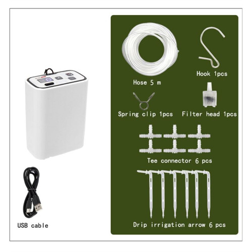 Automatic Drip Irrigation Kit LCD Display Low NoiseAutomatic Watering System for 6 Potted Plants for Garden 2