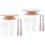 2Pcs Multi-Color Cake Turntable Set with Stable Base Smooth Rotation 4