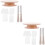 2Pcs Multi-Color Cake Turntable Set with Stable Base Smooth Rotation 6