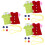 6Pcs Sewing Clothes Button Teaching Toy in Assorted Colors 6