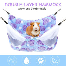 2 Pieces Guinea Pig Rat Hammock Guinea Pig Hamster Ferret Hanging Hammock Toys Bed for Small Animals Chinchilla Small