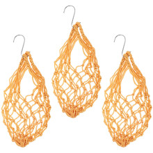 15Stk Hängender Nylon Gemüse Futterbeutel Für Hühner Beige