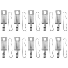 80Pcs Silver Aluminum Heater Clips and Spacers for Outdoor Roof Cable