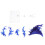 2Ensembles Porte Figurines Violet En Plastique Et Stable 1