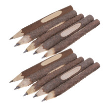 40Pièces Crayons Bois Marron Lisses Pour Croquis Et Enfants