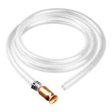 5Pcs Lightweight Transparent Siphon Hose with Copper Connector