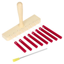 3Sets Rotes 8-Ton Holz-Aluminium Klangspiel Für Kinder Musikunterricht