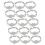 45Stk Verstellbare Ringrohlinge Silber Für DIY Schmuckteile 1