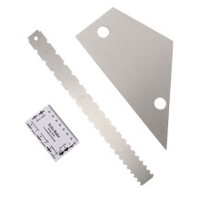 6Stk Silber Gitarren Hals Lineal Fretboard Maßstab Gitarren Reparatur