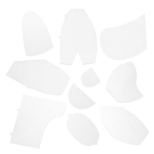 30Pièces Règles Acryliques Pour Couture Et Patchwork Blanc Durable