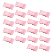 60Stk Reisekomprimierte Waschhandtücher Rosa Weiches Einweg Vliesstoff