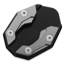 3Stk Motorbike Seitenständer Fußplatte Aluminium Dunkelgrau Stabil