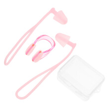 3Ensembles Clips Bouchons Oreilles Natation Rose Confort