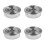 44Pcs Silver Cake Rings Stainless Steel Adjustable Baking Mold Set 8