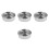 44Pcs Silver Cake Rings Stainless Steel Adjustable Baking Mold Set 9
