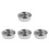44Pcs Silver Cake Rings Stainless Steel Adjustable Baking Mold Set 10