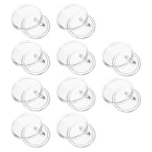 50Stk DIY Abzeichen Zubehör Buttons Weiß Metall
