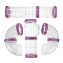 5Ensembles Tunnels Hamster Accessoires Cage Violet Résistant