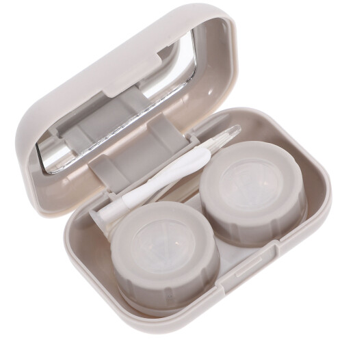 3Ensembles Coffrets Lentilles En Verre+abs Compacts Portables
