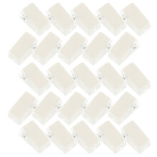 175Pièces Clips Nom Badge Adhésifs Transparants Plastique