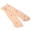 4Sets Ergonomic Wooden Cutter Handle Replacement Beige Non-Slip Grip 1