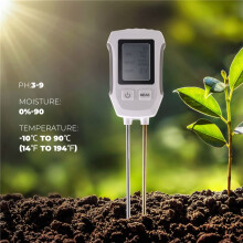 3 in 1 Soil PH Detector Tester LCD Screen Thermometer Temperature Moisture Meter for Gardening Flower Potted Plantation