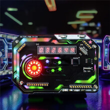 Digitale Desktop-Uhr, Elektronisches DIY-Kit, Cyberpunk-Innovationsuhr, Löt-Fertigungskit, Gaming-Desktop-Ornament