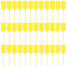 200Pièces Étiquettes Plastique Jaunes Pour Jardin Ficelle Durable
