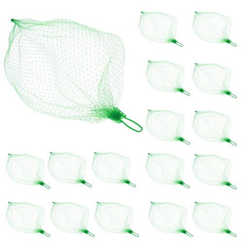 400Pcs Foldable Green Mesh Bags for Fruit Vegetable Shopping Storage