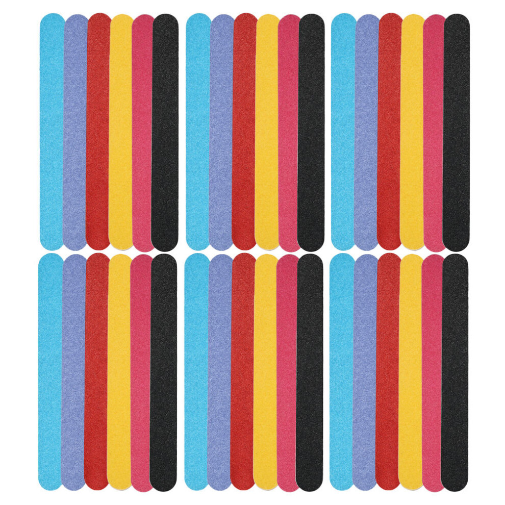 Inoomp 180Pcs Fingernail Files Bulk Assorted Color Nail Buffers For Nail Care
