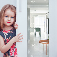 Acrylic Height Measurement Wall Sticker Growth Chart Mirror Decor Ruler Scale 70-180cm 15x120cm