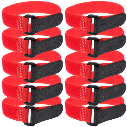 75Pcs Adjustable Red Elastic Cord Straps for Luggage and Storage