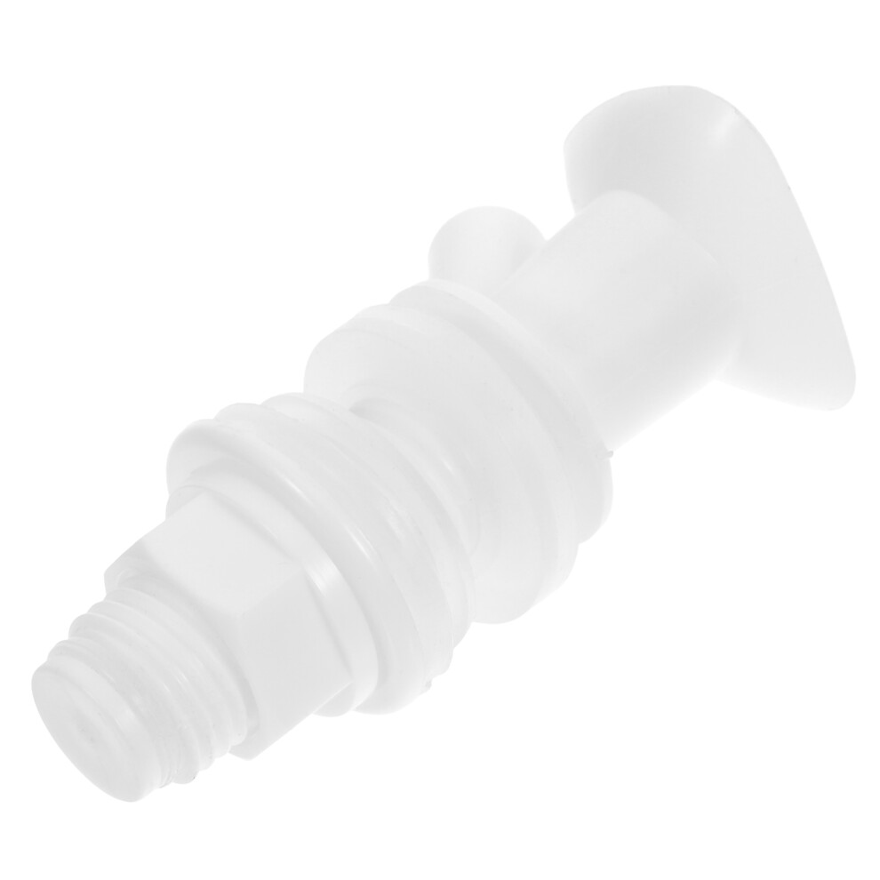 2Pcs White Plastic Water Spigot Push Button Replacement For Coolers 3642752470686