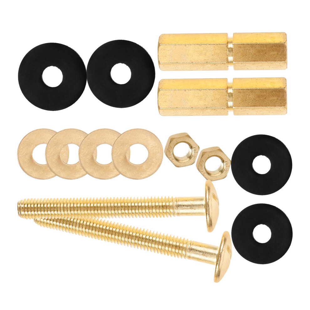 5Sets Golden Brass Toilet Tank Bolts Replacement Kit Universal Fit 3642825004855