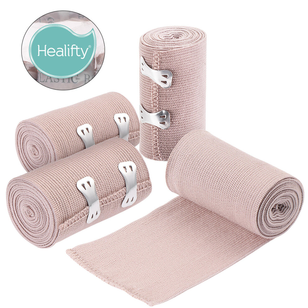 Inoomp 4Pcs Khaki Medical For Sports Injury And Compression