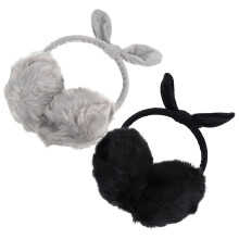 8Pcs Plush Winter Ear Muffs Stretchable Ear Covers Assorted Colors