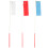 18Pcs Assorted Color Dance Ribbons Twirling Wands 1