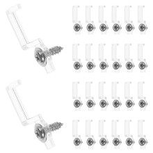 200Pcs LED Light Strip Mounting Clips Plastic and Iron for Secure Fit
