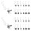 200Pcs LED Light Strip Mounting Clips Plastic and Iron for Secure Fit 1