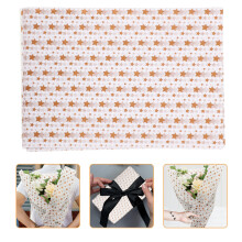 Papier Cadeau Rose Motif Étoile Pour Bouquet