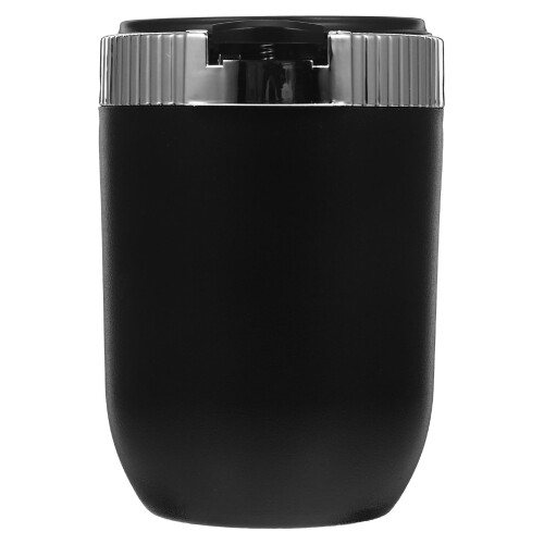 3Pièces Cendrier Pour Couleur Argent ABS Inox Avec Couvercle