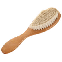 2Pièces Brosse Enfant Bois Naturel Laine Démêlant & Relaxant
