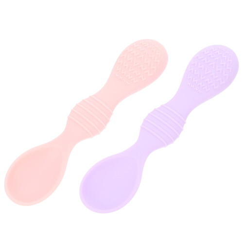6Pièces Cuillères Bébé Silicone Douces Formation Alimentaire Maison